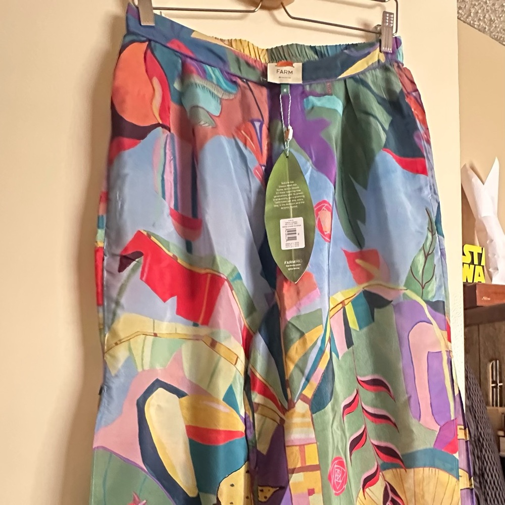 FARM Rio Tropical Scenario Multicolor Pants - Picture 3 of 4